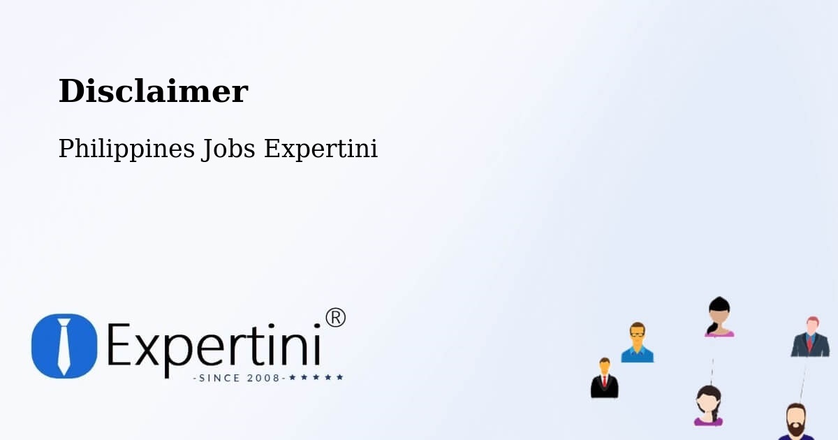 Disclaimer – Mapulo - Philippines Jobs Expertini
