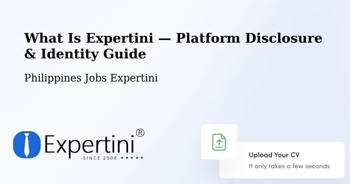 What Is Expertini — Platform Disclosure & Identity Guide – Mapulo
